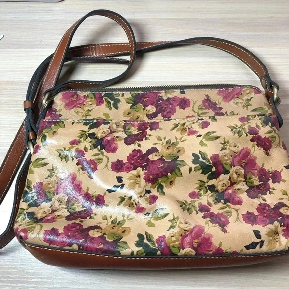 Patricia Nash Purse Antique Rose /Gold Avallino Leather Crossbody Leather Purse - Picture 3 of 5